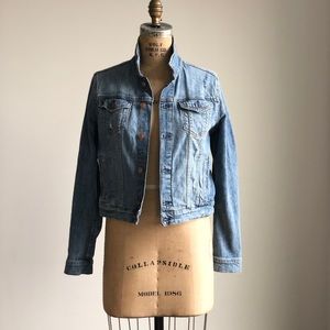 H&M Distressed Denim Jacket